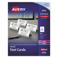 Avery Dennison Avery, Small Tent Card, White, 2 X 3 1/2, 4 Cards/sheet, 160PK 5302